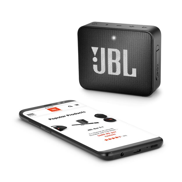 JBL Go 2 Portable Bluetooth Waterproof Speaker (Navy) - Image 2